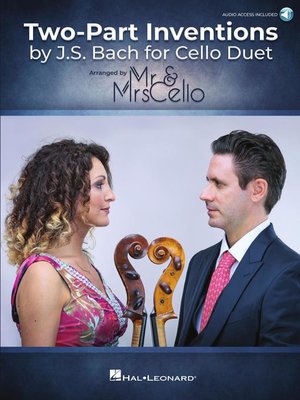 cover image of Two-Part Inventions by J.S. Bach for Cello Duet